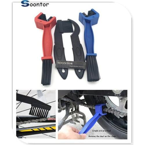 Motorcycle bike Chain Gear Dirt Remover Scrubber Cleaner Brush Tools For SUZUKI S HAYABUSA GSXR1300 M DL650 V-STROM