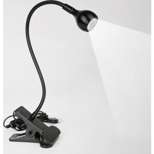 USB Led Desk Light Mini Clip-On White Light Portable Small Table Lamp with Switch Home Use Table Lamp Free Bending