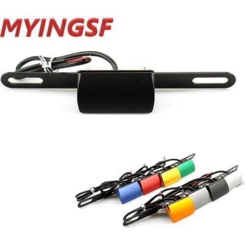 Universal License Plate LED Light For SUZUKI GSXR 600/750/1000 GSXS GSX 400F/600F/650F/1250F/1400 Motorcycle Accessories CNC