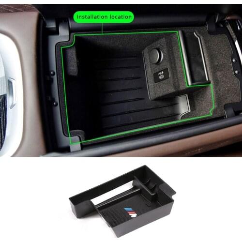For BMW 7 Series G11 G12 730Li 740Li 2016-19 Storage Box Central container holder styling insert tray clapboard Car Accessories