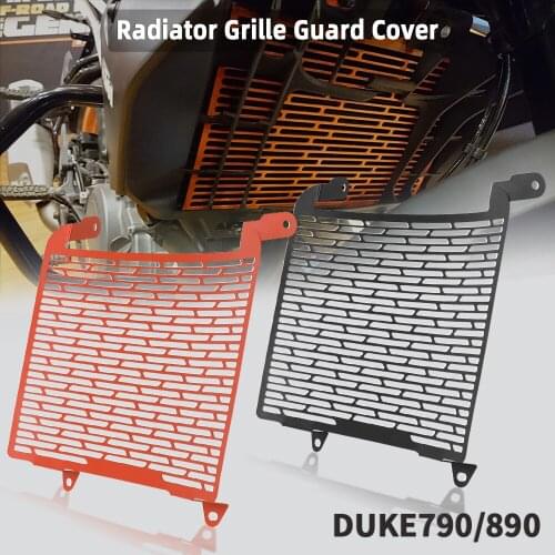 For 790 890 Duke 2018 2019 2020 2021 Radiator Guard Protector Grille Grill Oil Cooler Cover Protection Black DUKE790 DUKE890