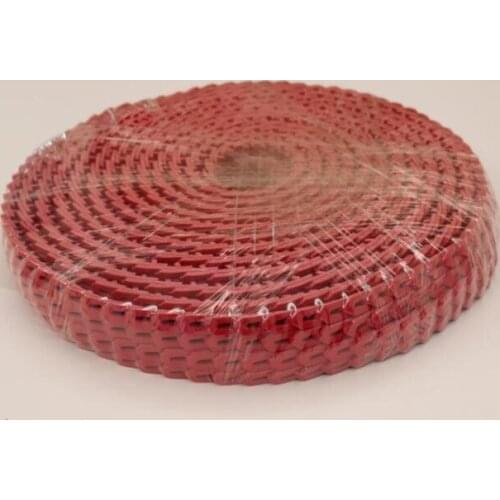 1meters without the Nail M Width 10mm color red polyurethane v-belt Free Shipping