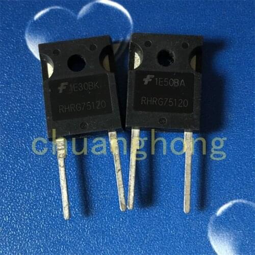 1pcs/lot RHRG75120 75A 1200V original packing new Fast recovery rectifier tube TO-247 RURG75120