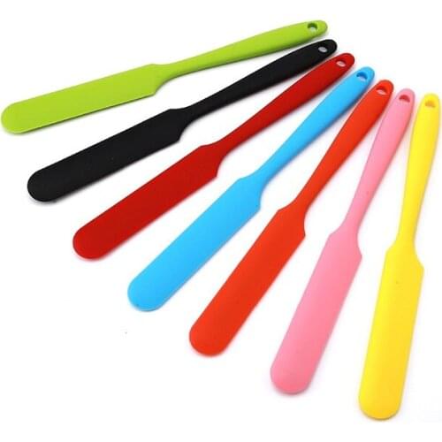 100Pcs Silicone Spatula Long Handle Cake Cream Heat Resistant Mixer Baking Dough Scrapers Confectionery Tools Kitchen Accessorie