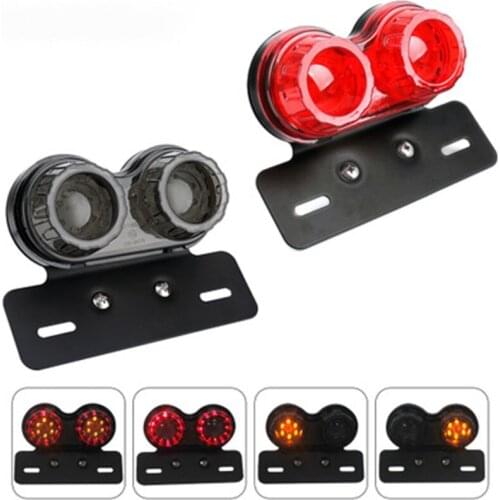 12V Universal Motorcycle Signal Lights LED Integrated Tail Light for Kawasaki zx10r 2005 vn 1500 ninja 650 zx6r 2006 vulcan 500