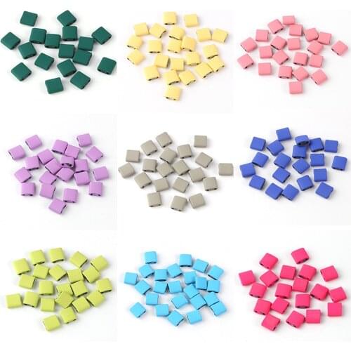 Natural Two Hole Rubber Hematite Stone Mineral Loose Spacer Beads For Jewelry Making Diy Bracelet Necklace Earrings Accessories