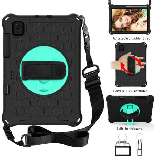 Case For Samsung Galaxy Tab S6 10.5 inch 2019 SM-T860/SM-T865 with Pencil Holder Silicone Cover Hand Strap & Shoulder Strap