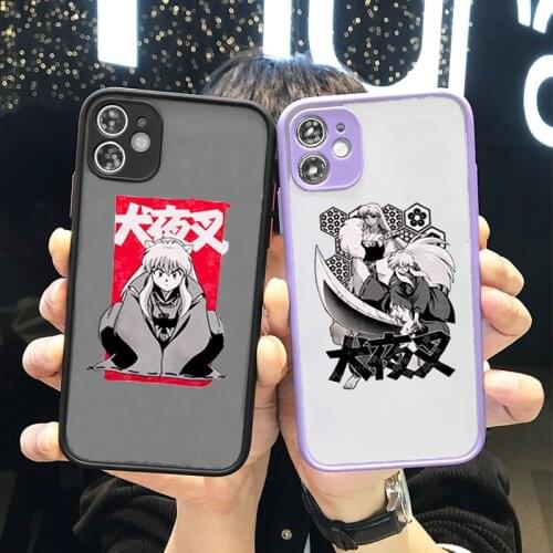 Anime Japanese Inuyasha Higurashi Phone Case for Iphone 11 12 Mini Pro XS MAX 8 7 6 6S Plus X SE20 XR Soft Bumper Fundas Coque