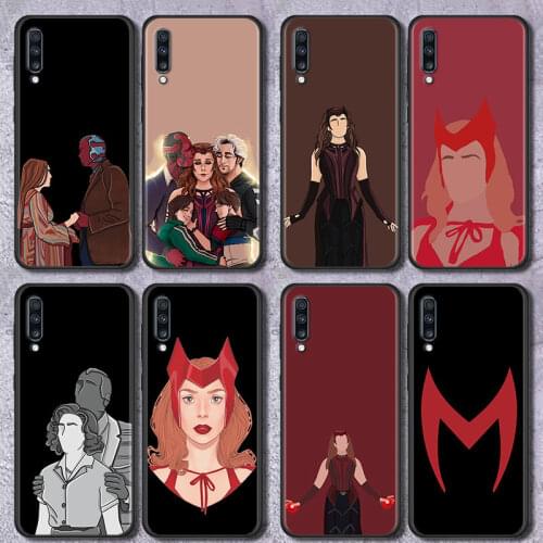 Phone Case for Samsung Galaxy A51 A72 A70 A50 A40 A20s A30 A10s A20e A10 A02s A01 Silicon Cover Popular TV Series W-WandaVision