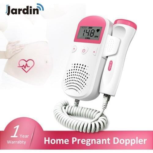 Doppler Fetal Upgraded 3.0MHz Heart rate Monitor Home Pregnancy Baby Fetal Sound Heart Rate Detector LCD Display No Radiation