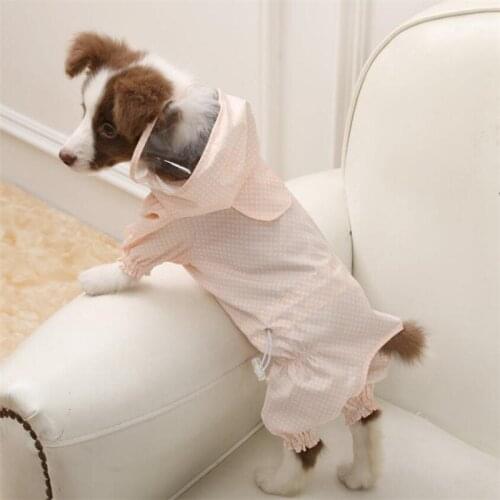 Dog Raincoat Jacket Clothes Windproof Cat Dogs Jacket Fashion Waterproof Dustproof Pet Clothing Large dog Pets Coat Dog
