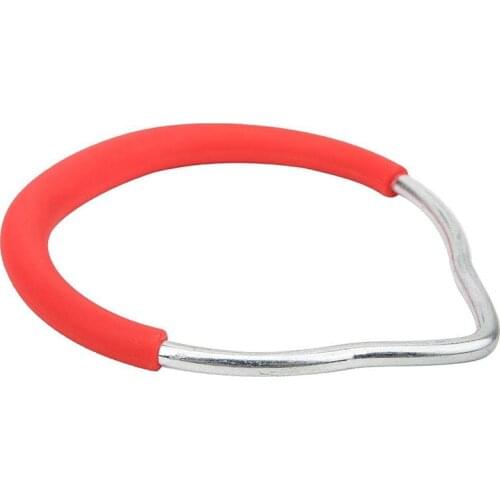 Fitness Equipment Adjustable Rope Length Iron Pull Up Ring, Kids Pull Up Ring, for Gym in Sports Venues Red Fitness Ring