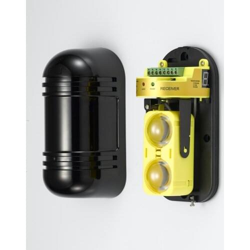 Photoelectric Dual Beam Sensor Active Infrared Intrusion Detector IR 100m Outdoor Perimeter Wall Window Fence Alarm