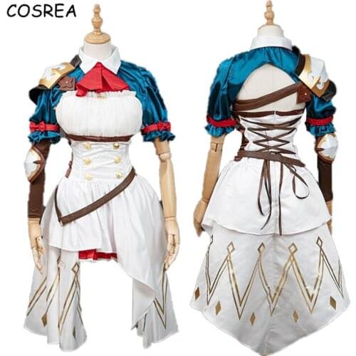 Anime Cosplay Princess Connect Re:Dive Eustiana Von Astraea Costume Pecorine Dress Clothes Battle Suits Wig Disfraz Outfits