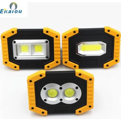 Multifunctional COB Portable Rechargeable Flashlight Floodlight LED Work Light Outdoor Survival Camping Torch Lamp
