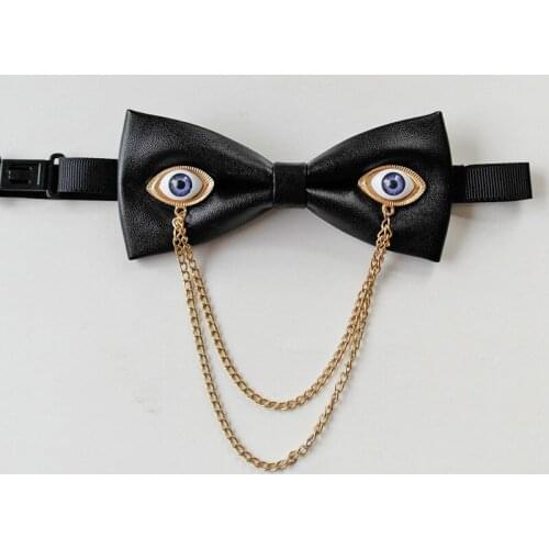 Fashion Diamond Leather Elegant Gentleman Bow Ties Butterfly Wedding Party Bow Ties Butterfly Noble Original Design Bow Tie