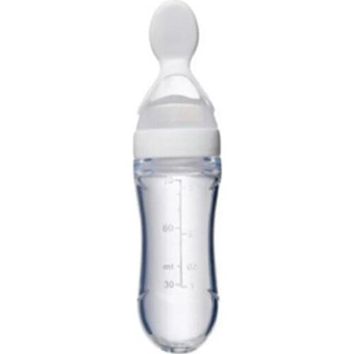 New Arrival Newborn Baby Spoon Feeding Silicone Dropper Tableware Bottle Spoon Food Infant Products