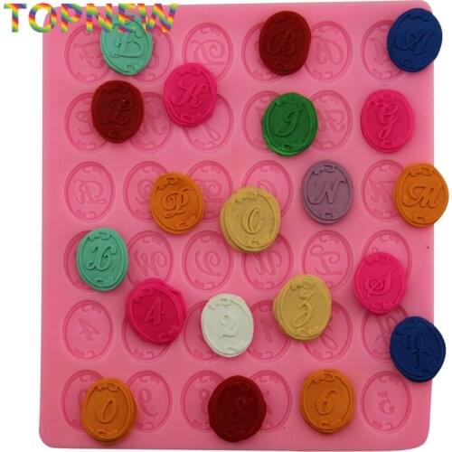 New Arrival Number 26 Letters Shape Silicone Mold Cake Decoration Tools Fondant Cake 3D Food Grade Soap Chocolate Moulds