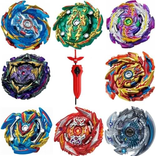 Spinning Top Bey Battle Burst Gyro Blades Evolution Metal Fusion Attack Top Launcher Grip Starter Bey Stadium Battle Set