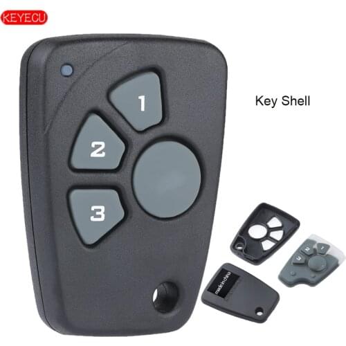 KEYECU 10PCS/Lot Remote Key Shell Case Fob 3 Button for Chevrolet Cruze Spark Onix Silverado Volt Camaro (key shell)