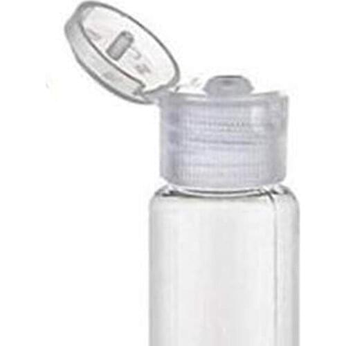 1000Pcs 10/30/50/60/100 ml Empty Transparent Plastic Pack clamshell water Bottle Packaging Containers with Clear Flip Top Cap