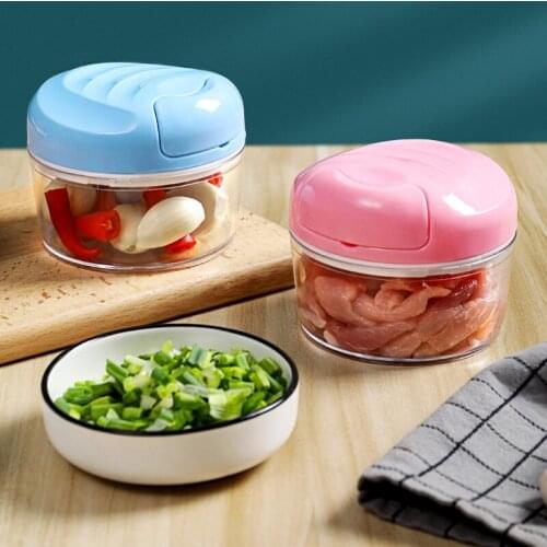 Manual Garlic Press Multifunctional Vegetable Cutter and Garlic Crusher Mini Garlic Masher, Garlic Masher, Supplementary Food