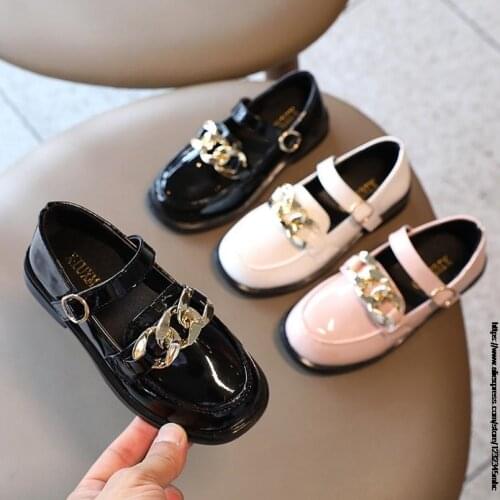 Disney New Children Student School Dress Shoes Boys Leather Baby Single Shoes White Black Flats Breathable Kids