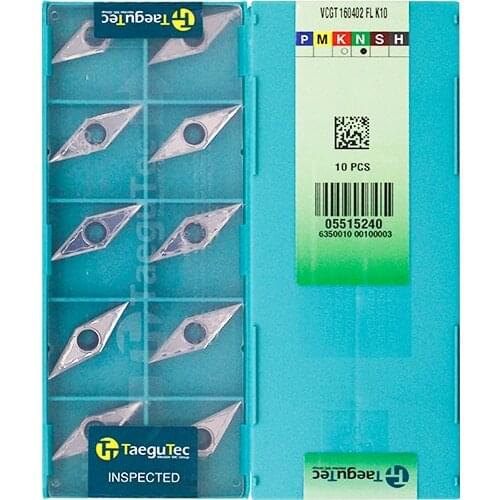 Original VCGT160402-FL K10 Carbide Inserts Milling Insert Lathe CNC Tools For Turning Insert