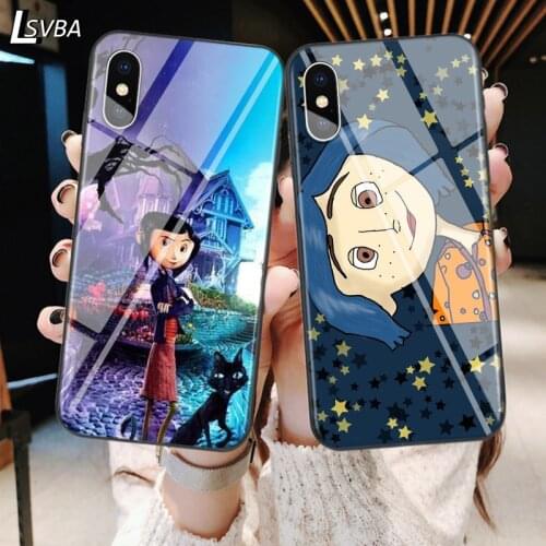 For iPhone 12 11 Pro Max mini Cover Coraline And The Magic door for iPhone Max XR X 8 7 6 Plus 6S 5S SE Bright Phone Case