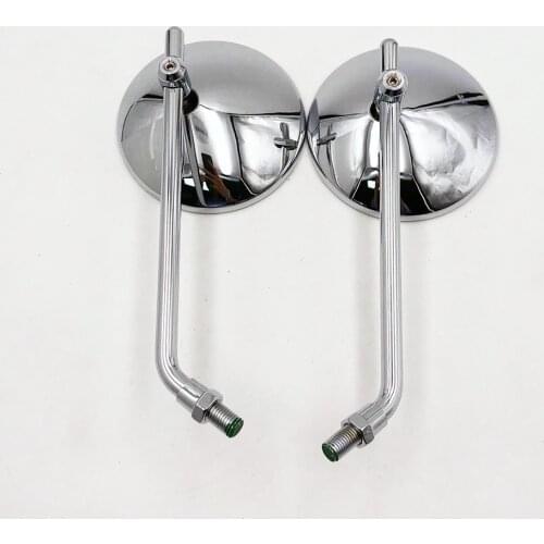 10mm Round Motorcycle Rear View Mirrors Side Mirror For triumph bonneville harley davidson 883 touring