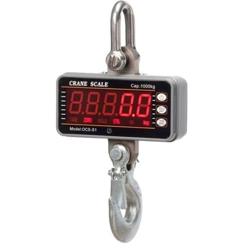 1T Smart Type Aluminum Digital Crane Scale heavy Duty Hanging Scale 1000KG 2000LBS
