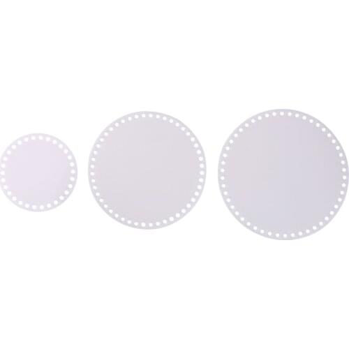 2pcs/set 10cm-12-15-18-20-cm Round Shape Clear Acrylic Base Mould For Knit Bag findings--size Option