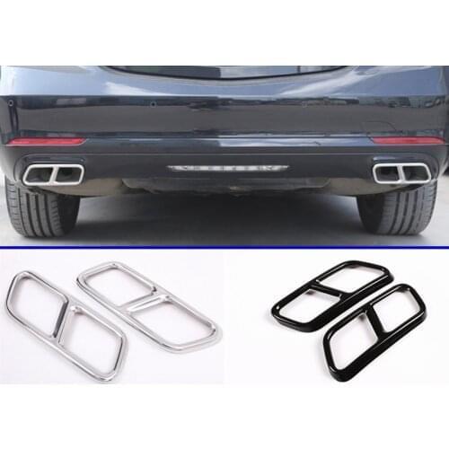 For Mercedes Benz S Class W222 C217 S320 S400 S500 2010-2017/2018 Car Exhaust Pipe Cover Trim Accessories 2pcs