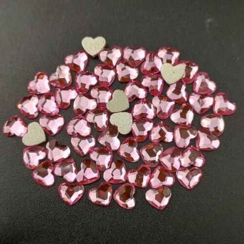 20pcs Light Pink Mix Shape Glass Crystal High Quality Flat back 3D Nail art Rhinestone for DIY Nail Art Decoration Accessories