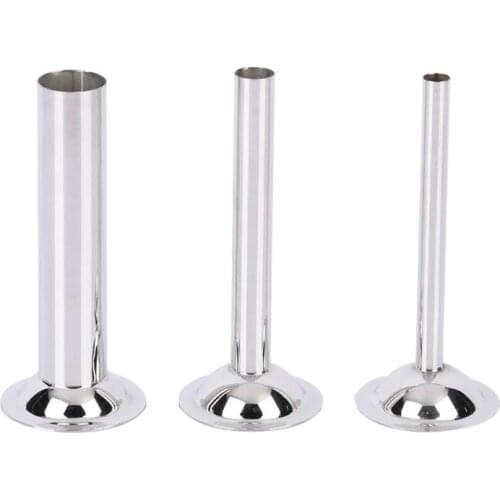 3pcs Sausage Stuffer Tubes Set Stainless Steel Meat Filler Food Grinder Sausage Filling Tools