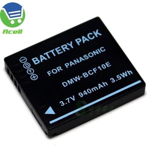 DMW-BCF10E Battery for Panasonic DMC-FP8 TS3 TS4 FS6 FS7 FS42 FX700 FX550 FH3 Camera Replace CGA-S/106B CGA-S/106C CGA-S/106D