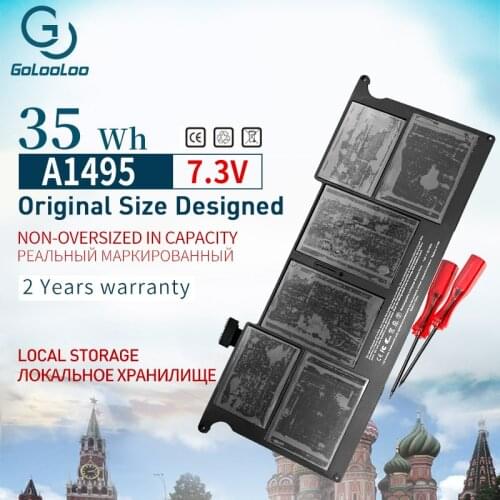 Golooloo Laptop Battery for Apple MacBook Air 11" A1370 Mid 2011 & A1465 (2012-2015) 35WH 7.3V,Repace: A1406 A1495 batteries