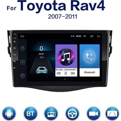 9'' 2din Android 10.1 Car Radio GPS Navigation WiFi For Toyota RAV4 Rav 4 2007 2008 2010 2011 Car Multimedia Player Stereo