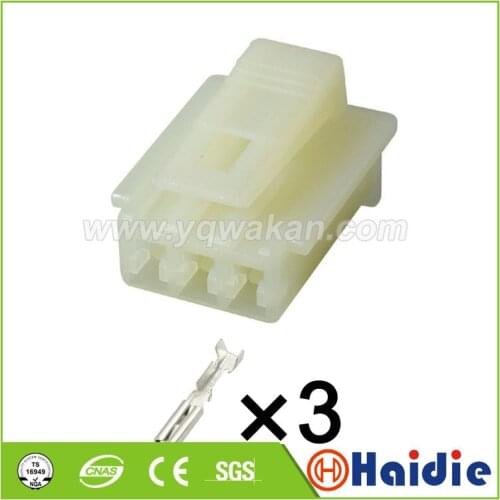 Free shipping 5sets sumitomo auto 3pin female wiring plastic harness cable connector 6090-1136
