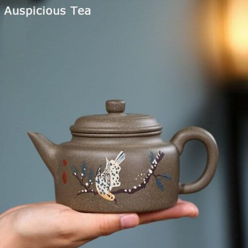 350ml Chinese Yixing Purple Clay Teapot Raw Ore Section Mud Zisha Tea Pot Household Filter Beauty Kettle Tea Set Accessories