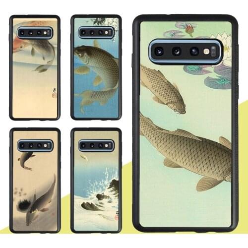 Carp Koi Fish Watercolor Case For Samsung Galaxy A51 A71 A21S A20e A31 M31 M21 A50 A70 S9 S10 S20 Plus Note 20 Ultra
