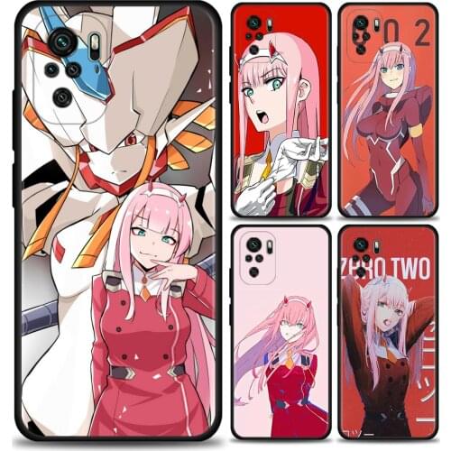 Phone Case For Xiaomi Redmi Note 9S 9 8 Pro 7 8T 8 10 9S Soft Silicone Case For Redmi 9A 8A 7A 7 Black Fundas Hot Game Zero Two