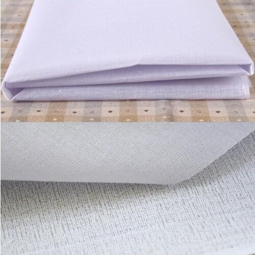 DIY Hats Bags Woven Hard Stiffness Interfacing Single Face Glue Cloth-lined Interlining Fabric White/Black