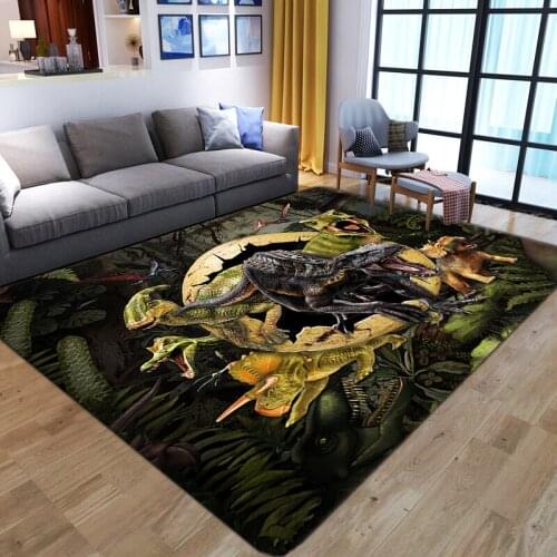Dinosaur Pattern Design Carpets for Living Room Bedroom Area Rug Family Parlor Coffee Table Non-slip Floor Mat Home Decor Carpet