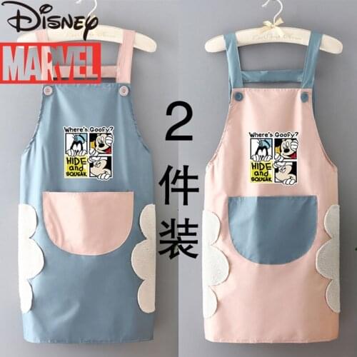 Disney summer new 2021 kitchen special simple waterproof and oil-proof waist cute cartoon adult apron