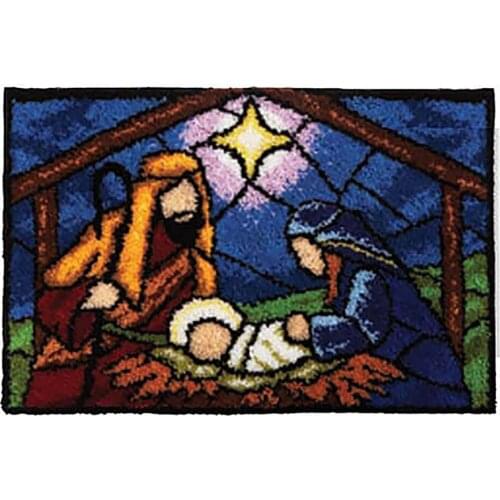 Jesus tapestry kits latch hook rug kits carpet embroidery latch hook rug needlework button package diy rugs hook rug home decor