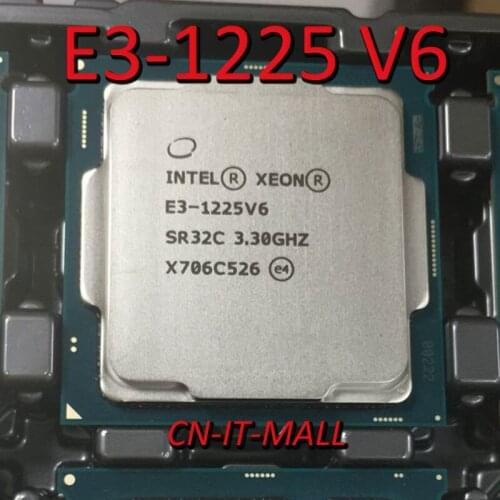 Intel Xeon E3-1225 V6 CPU 3.3GHz 8M 4 Core 4 Threads LGA1151 Processor