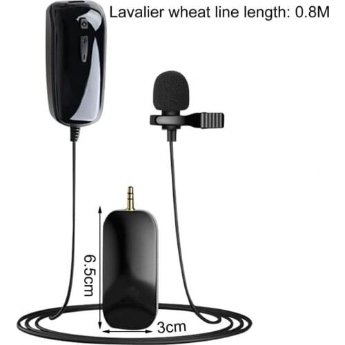 Mini Portable Wireless Microphone Live Interview Recording Micor Rechargeable Microphone Voice Amplifier for Classroom Meeting