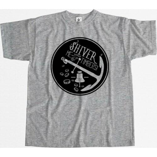 Shiver Me Timbers Anchor Rum Bells and Gold Mens T-Shirt