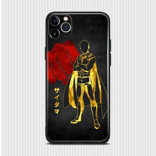 Saitama One Punch Man anime For iPhone se 6 6s 7 8 plus x xr xs 11 12 mini pro max soft silicone phone case cover shell